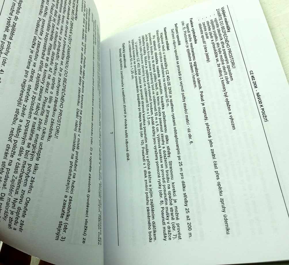 CZ 452 ZKM malorážka - Návod k použití a seznam dílů reprint. - Image 4