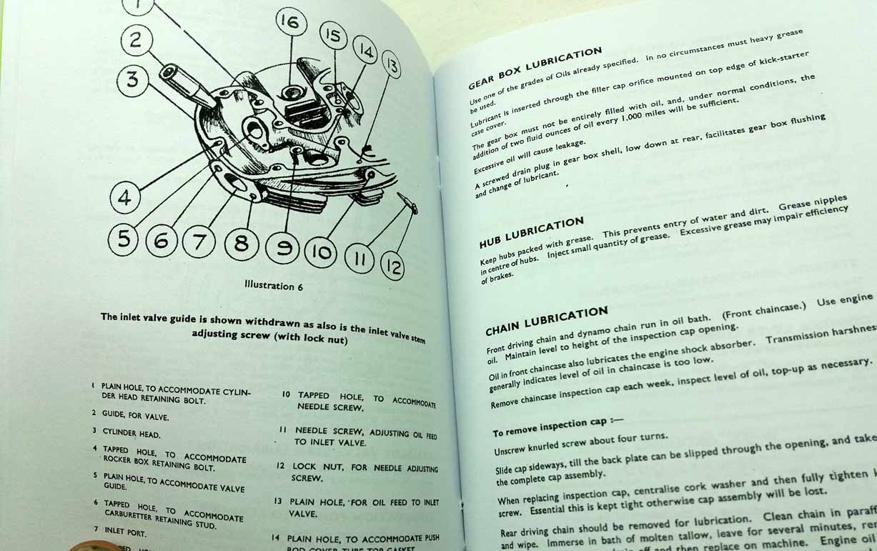 Matchless 350cc and 500 cc, Spring, frame and Rigid - Maitenance Manual and Instruction Book reprint - - Image 3