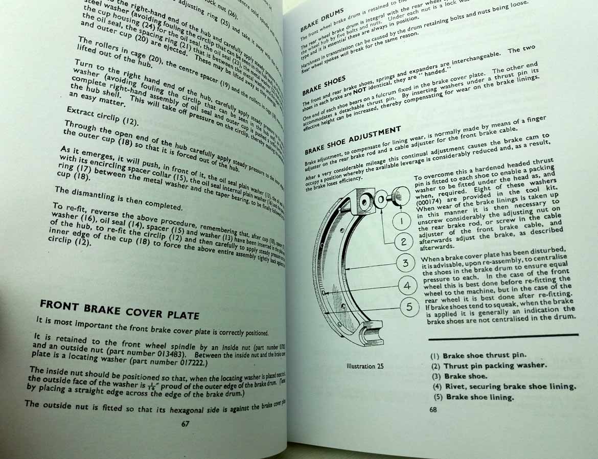Matchless 350cc and 500 cc, Spring, frame and Rigid - Maitenance Manual and Instruction Book reprint - - Image 12