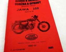 Jawa 350 typ 634-8-16 Návod k obsluze, vydání 1980 reprint