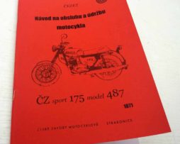 ČZ 175 model 487 - Návod na obsluhu a údržbu motocykla - reprint.