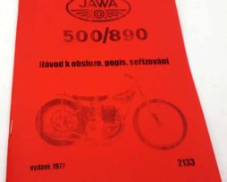 Jawa 500 typ 890 plochodrážní motocykl Návod k obsluze popis a opravy - reprint