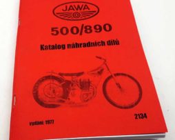 Jawa 500 typ 890 plochodrážní motocykl . Katalog náhradních dílů - reprint