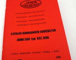 Jawa 500 typ 897 a 896 plochodrážní motocykl . Katalog náhradních dílů - reprint