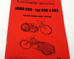 Jawa 500 typ 898 a 893 plochodrážní motocykl Návod k obsluze popis a práce na motoru - reprint