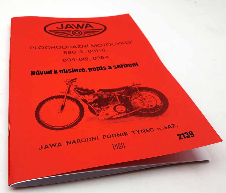 Jawa 500 typ 890-3, 891-6.894-0(1), 895-1 plochodrážní motocykl Návod k obsluze popis a seřízení - reprint - Image 5