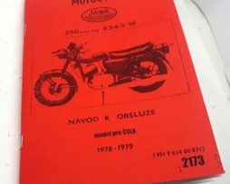 Jawa 350 typ 634-5-16 Návod k obsluze pro verze CSLA rok 1978 - reprint