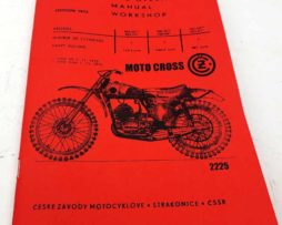 ČZ motocross ČZ125 model 984.05 (žluťák) a 984.03, ČZ250 model 980.07 a 980.04 a ČZ 380 model 981.04 a 981.1 Specification and Operator Manual Workshop v angličtině reprint