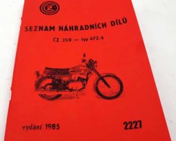 CZ 350 typ 472.6 Katalog náhradních dílů - reprint