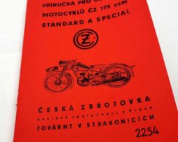 ČZ 175 Standard a Special - Příručka pro obsluhu reprint.