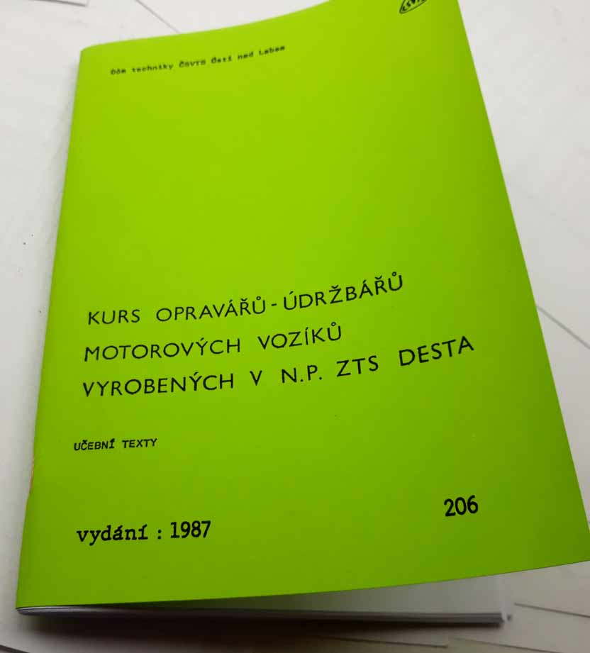 Kurs opravářů -údržbářů motorových vozíků vyrobených v n.p. ZTS Desta - učební texty reprint
