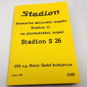 Přestavba seriového mopedu Stadion S 11 na plochodrážní moped S 26 reprint.