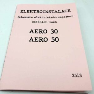 Elektroinstalace. Schemata elektrického zapojení vozů Aero 30, Aero 50 reprint