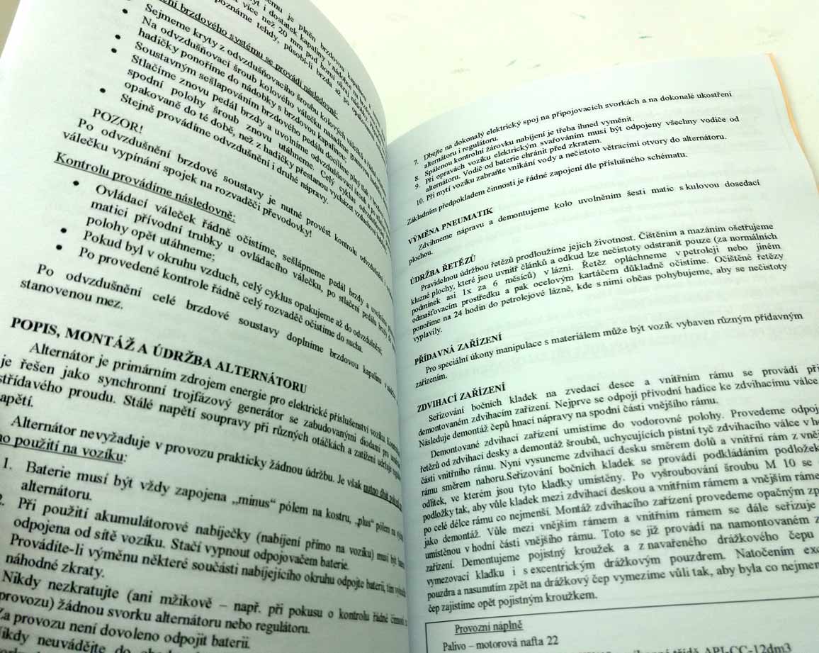 Návod k používání, řízení a údržbě vysokozdvižných vozíků DESTA DV 16 - 35A textová část reprint. - Image 4