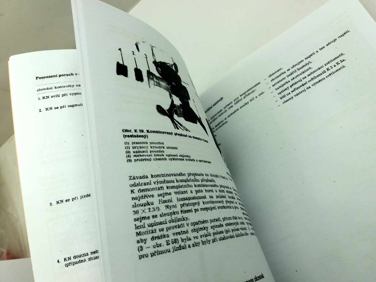 Návod na opravy Wartburg 1,3 reprint - kapitola Elektrická zařízení. Dílenská příručka Elektrická zařízen na Wartburga se čtyřtaktním motorem 1,3 v češtině - Image 4