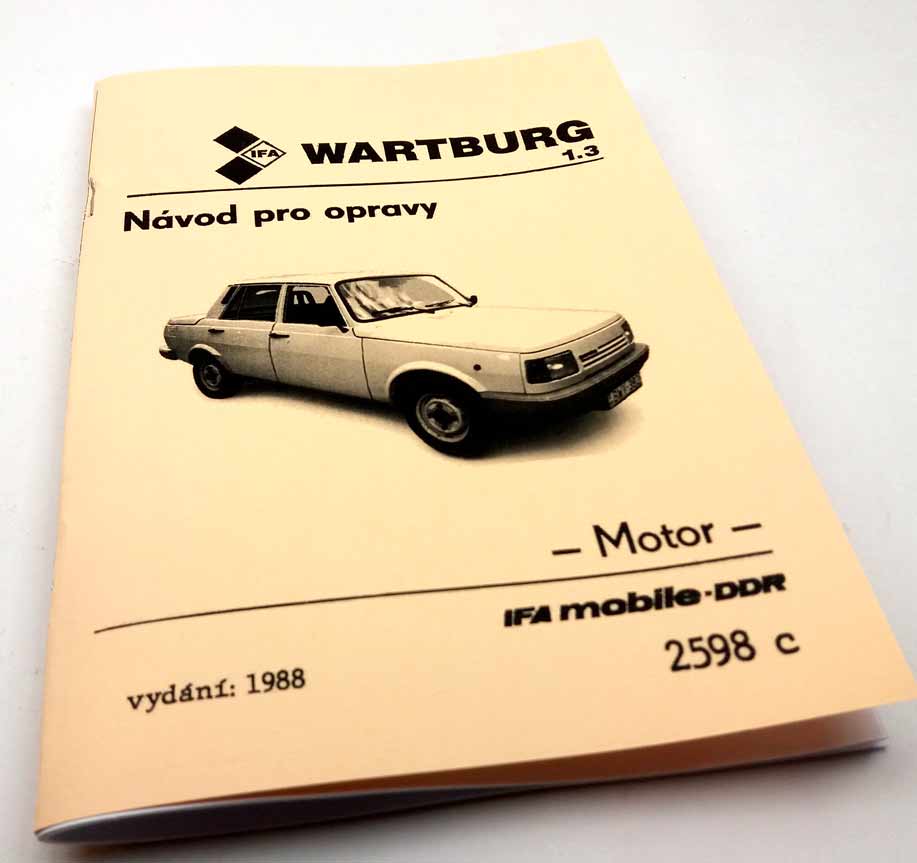 Návod na opravy Wartburg 1,3 reprint - kapitola Motor. Dílenská příručka Motor na Wartburga se čtyřtaktním motorem 1,3 v češtině - Image 6