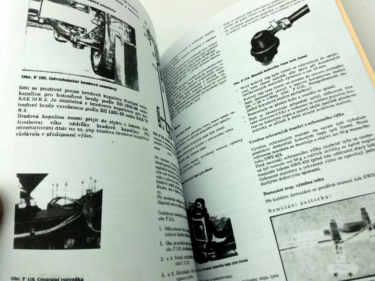 Návod na opravy Wartburg 1,3 reprint - kapitola Podvozek. Dílenská příručka Podvozek na Wartburga se čtyřtaktním motorem 1,3 v češtině - Image 4