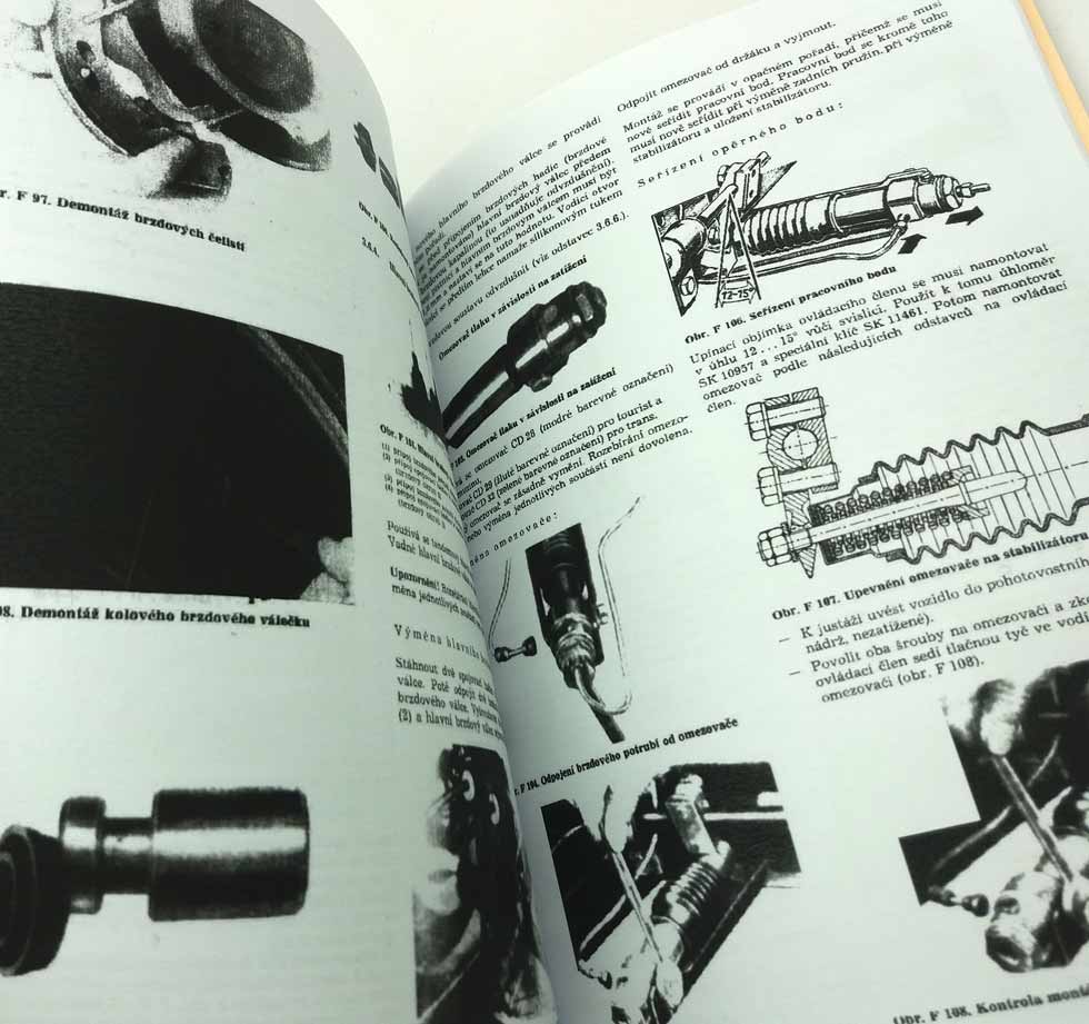 Návod na opravy Wartburg 1,3 reprint - kapitola Podvozek. Dílenská příručka Podvozek na Wartburga se čtyřtaktním motorem 1,3 v češtině - Image 3