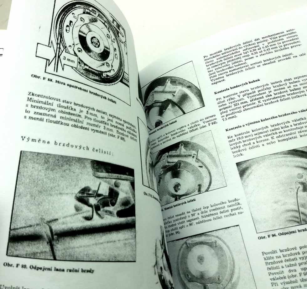 Návod na opravy Wartburg 1,3 reprint - kapitola Podvozek. Dílenská příručka Podvozek na Wartburga se čtyřtaktním motorem 1,3 v češtině - Image 2