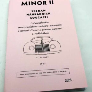 Minor II – Seznam náhradních součástí osobního automobilu – reprint.