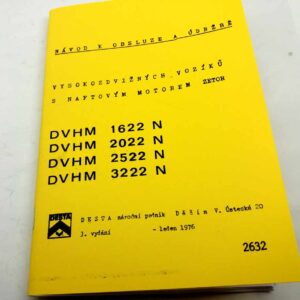 Desta DVHM 1622N, 2022N, 2522N, 3222N – Návod k obsluze a údržbě  reprint.