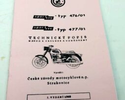 ČZ 125 476/01 Sport a CŽ 175 477/01 sport Návod k obsluze a údržbě 1968 reprint