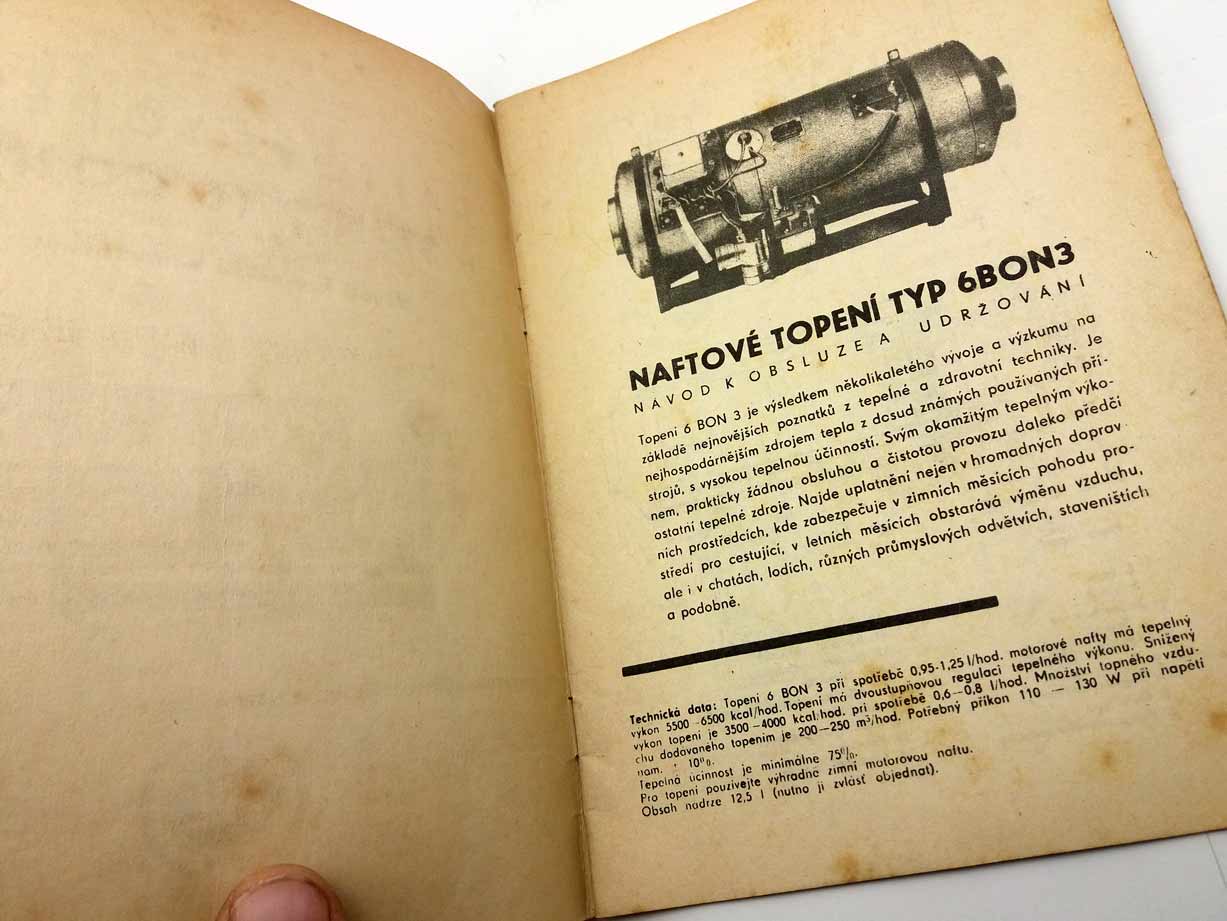 Naftové topení 6 BON 3 (6 NOC 3) - Návod k obsluze a údržbě - Image 6