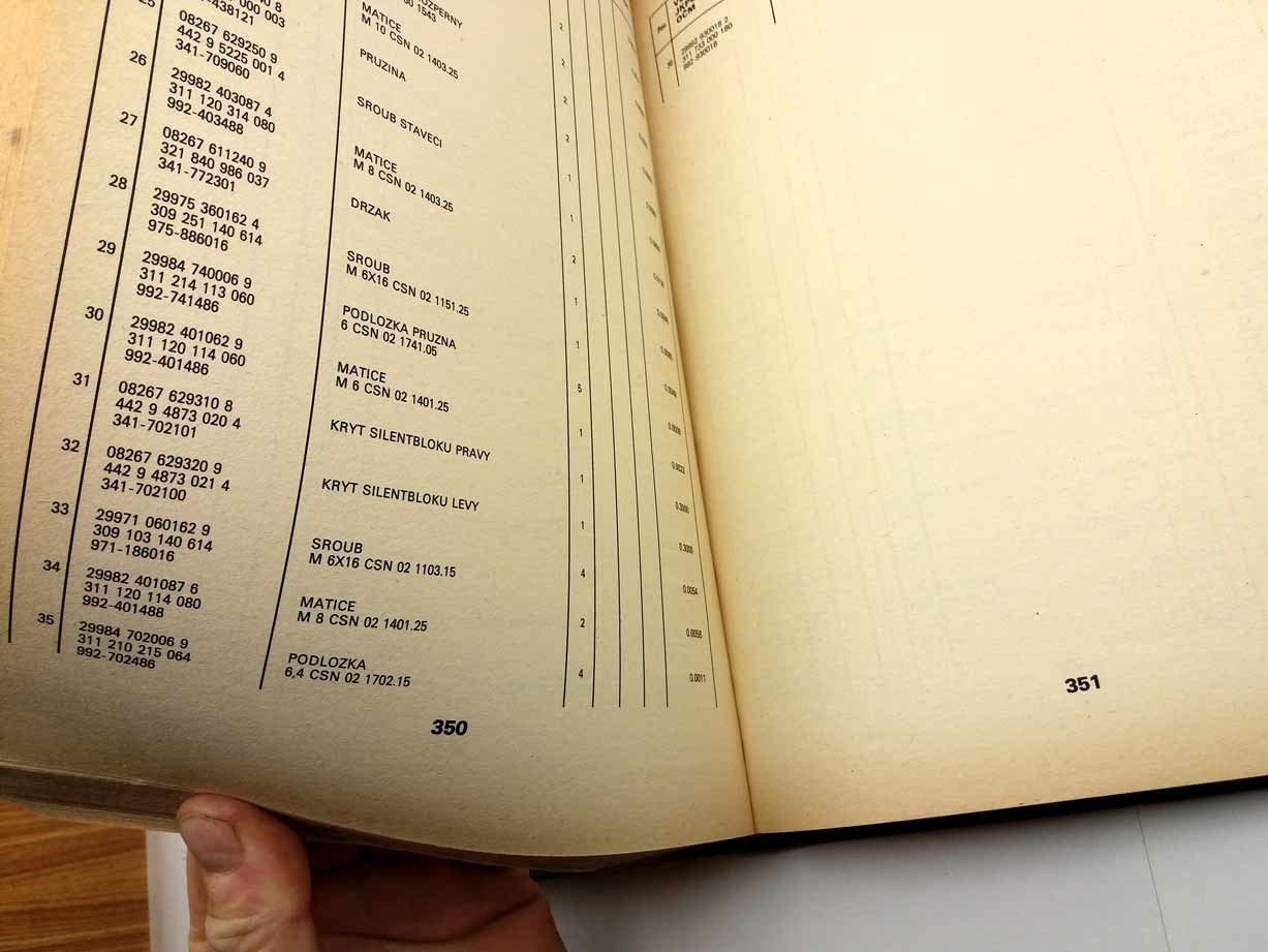 Tatra 815, S1, S3, PR1- Katalog náhradní součástí - textová a obrazová část - Image 3