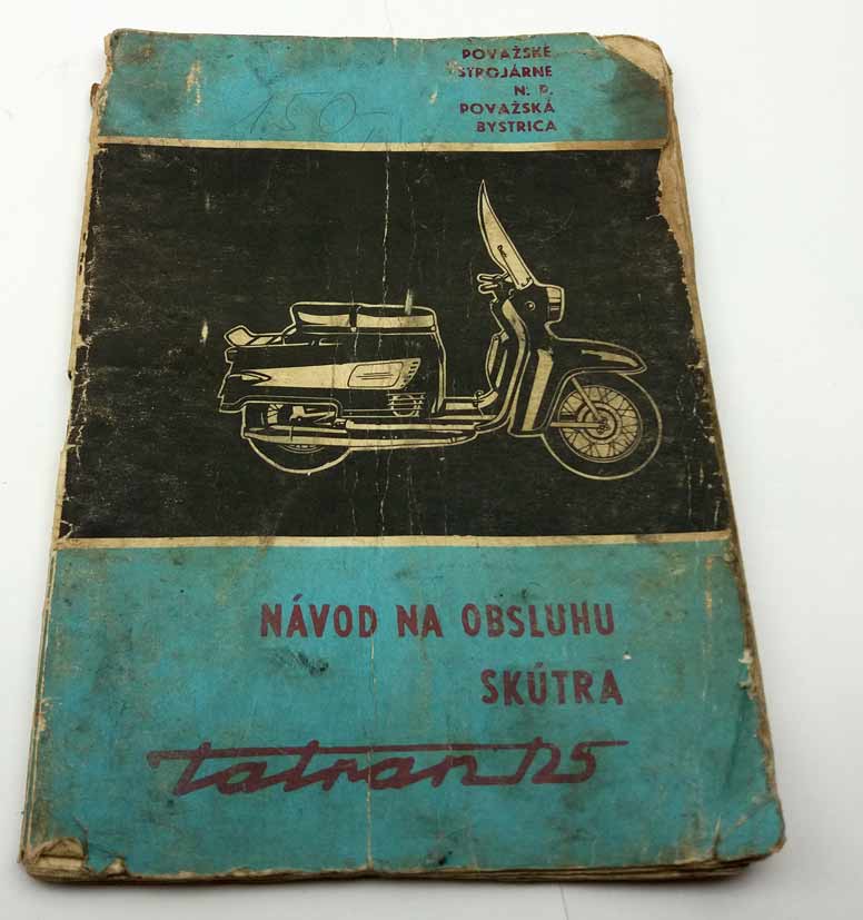Tatran S 125 skútr - Návod k obsluze poškozený