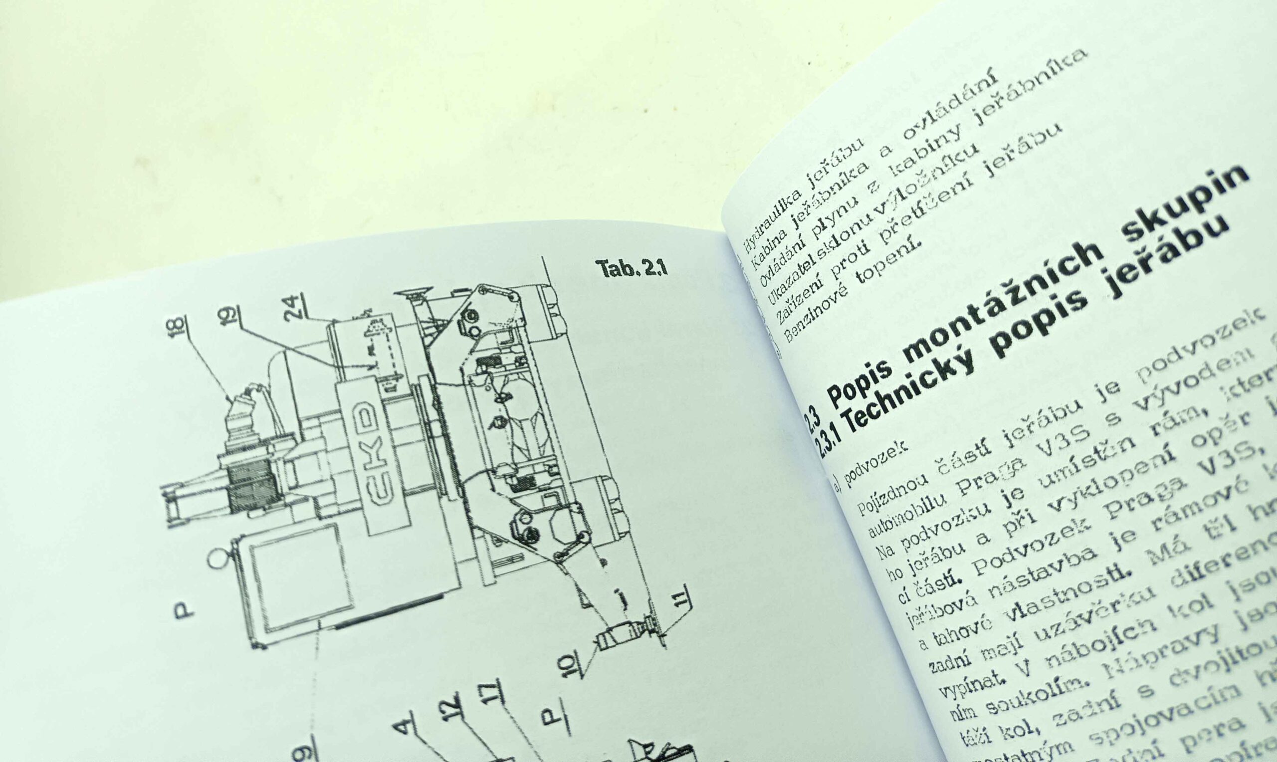 Jeřáb ČKD AD 080 - Technický popis, návod k obsluze, provoz, údržba reprint. - Image 4