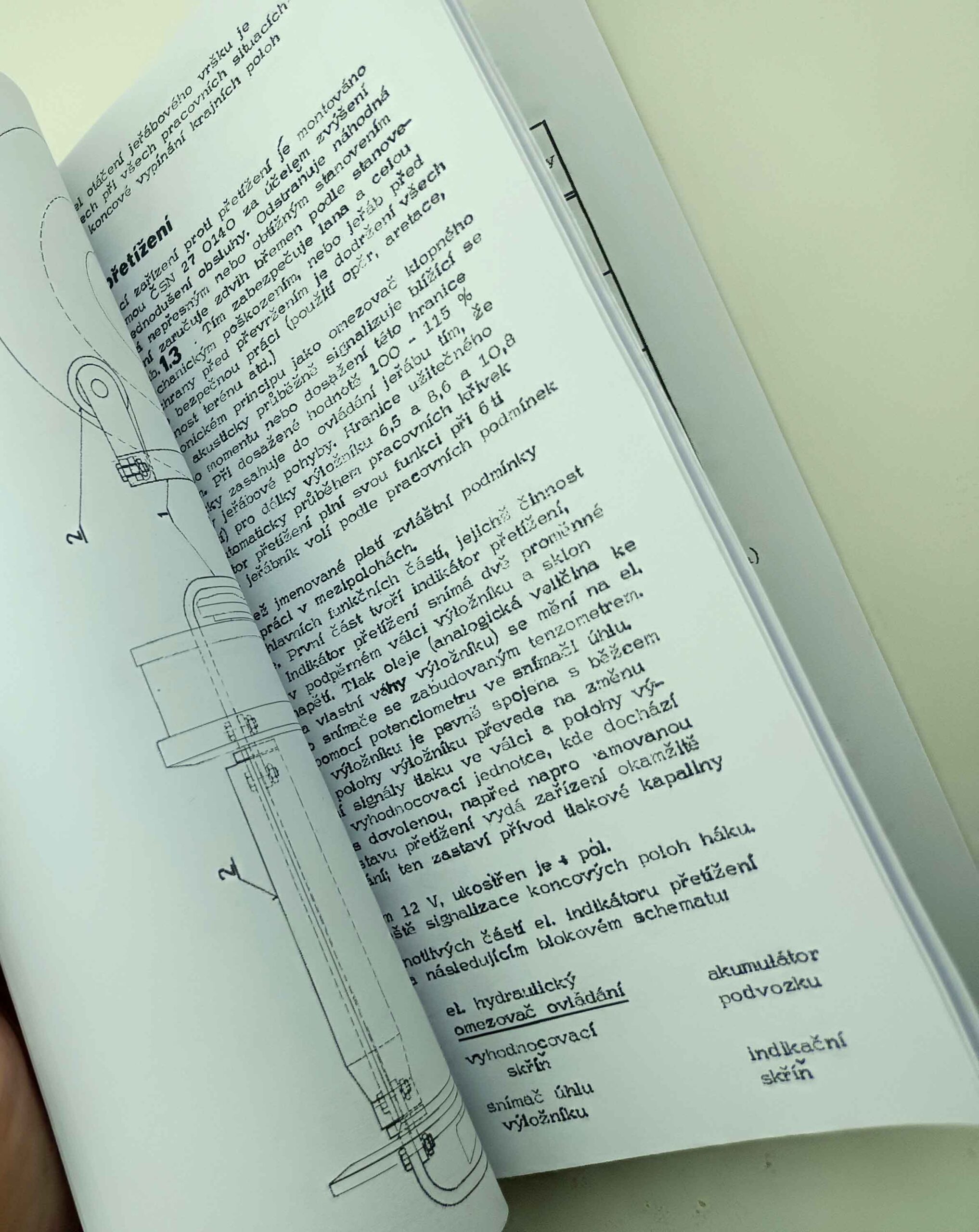 Jeřáb ČKD AD 080 - Technický popis, návod k obsluze, provoz, údržba reprint. - Image 11