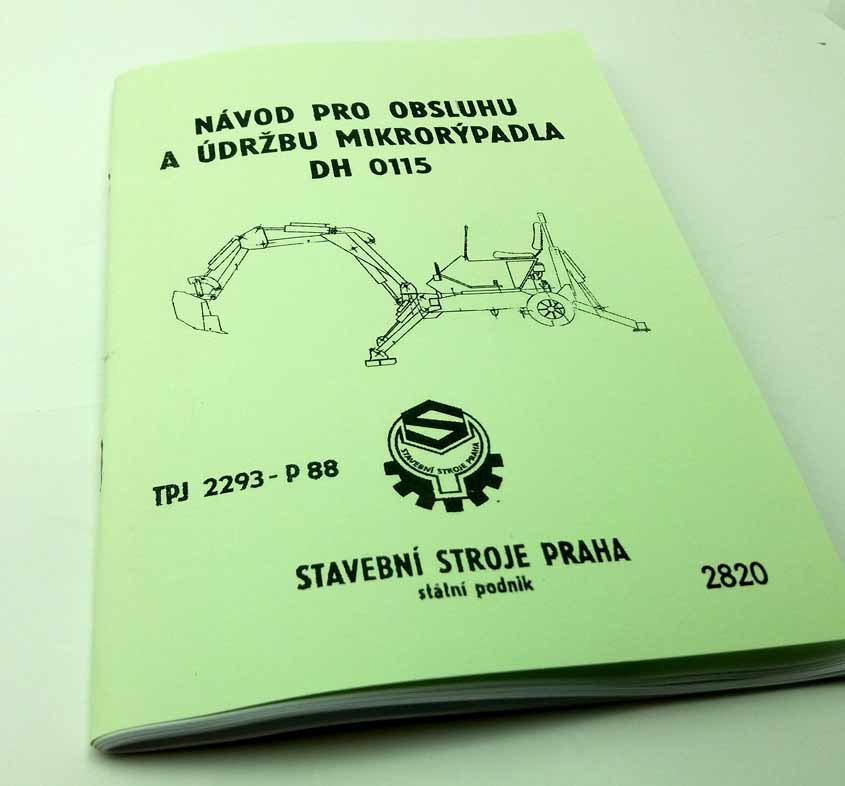 Mikrorýpadlo DH0115 - Návod pro obsluhu a údržbu reprint. - Image 8