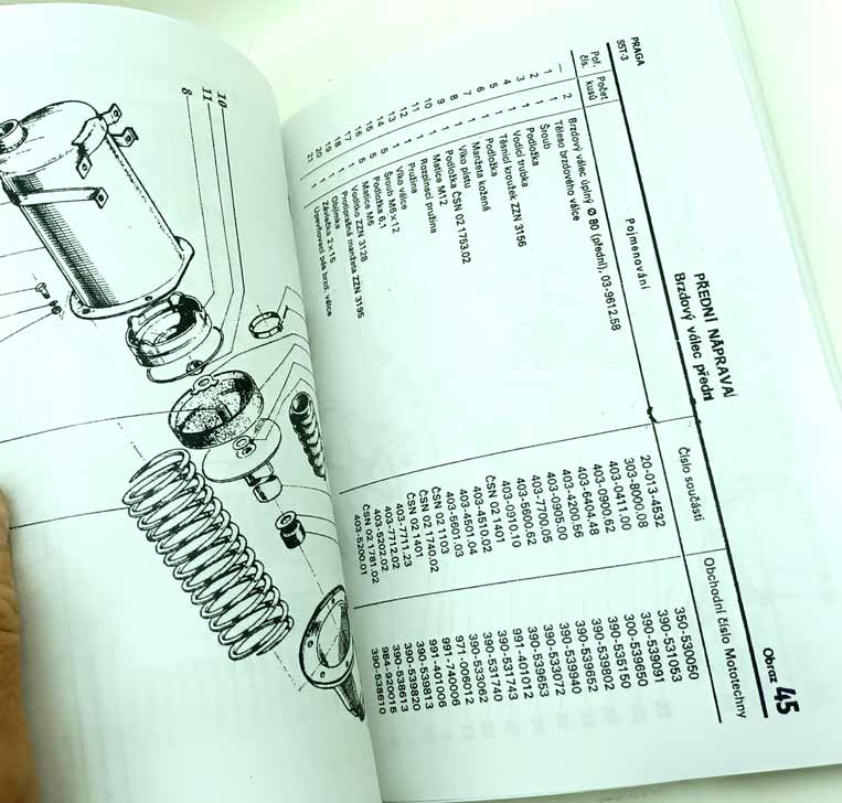 Praga S5T - 3 Nákladní automobil valník Katalog náhradních součástí reprint. - Image 12