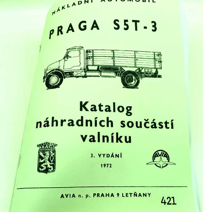 Praga S5T - 3 Nákladní automobil valník Katalog náhradních součástí reprint. - Image 8