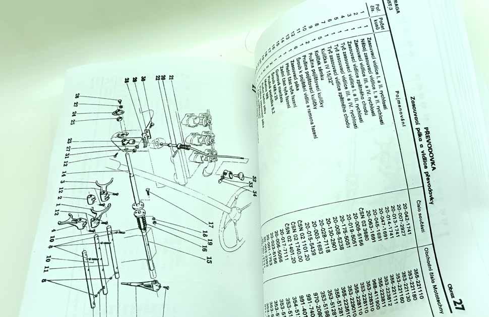 Praga S5T - 3 Nákladní automobil valník Katalog náhradních součástí reprint. - Image 2
