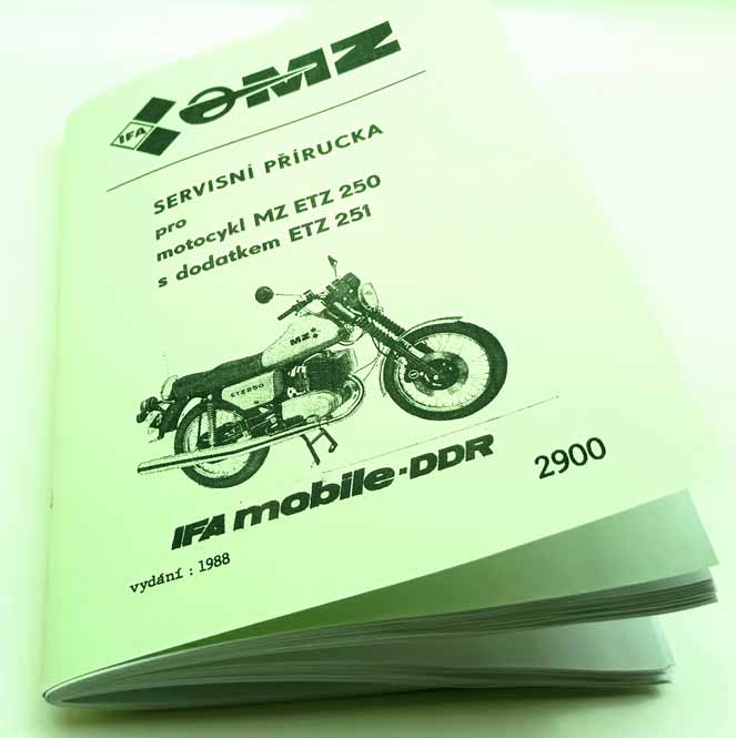 MZ motocykly : ETZ 250 s dodatkem ETZ 251 - Dílenská příručka k motocyklům, reprint. - Image 8
