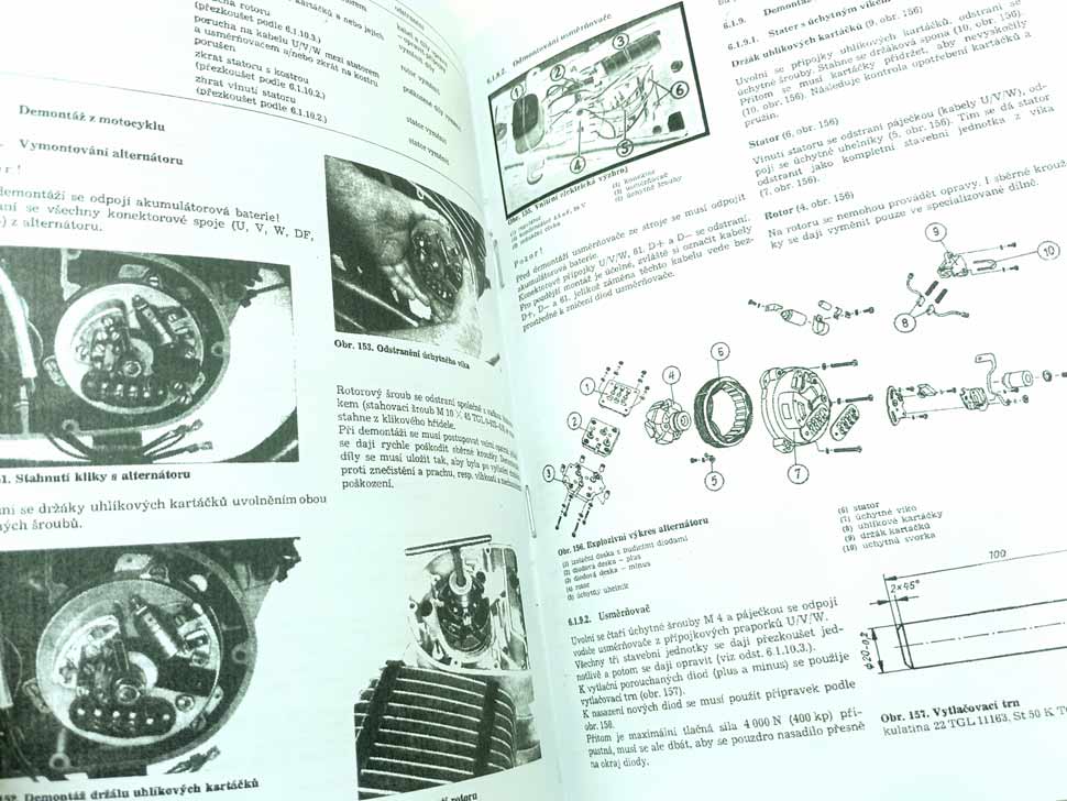 MZ motocykly : ETZ 250 s dodatkem ETZ 251 - Dílenská příručka k motocyklům, reprint. - Image 4