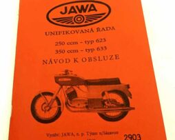 Jawa 250 ccm- typ 623, Jawa 350 typ 633 -Unifikovaná řada - Návod k obsluze reprint.