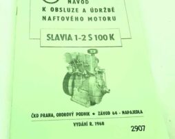 Slavia 1-2 S100K -stabilní motor Návod k obsluze a údržbě naftového motoru reprint.