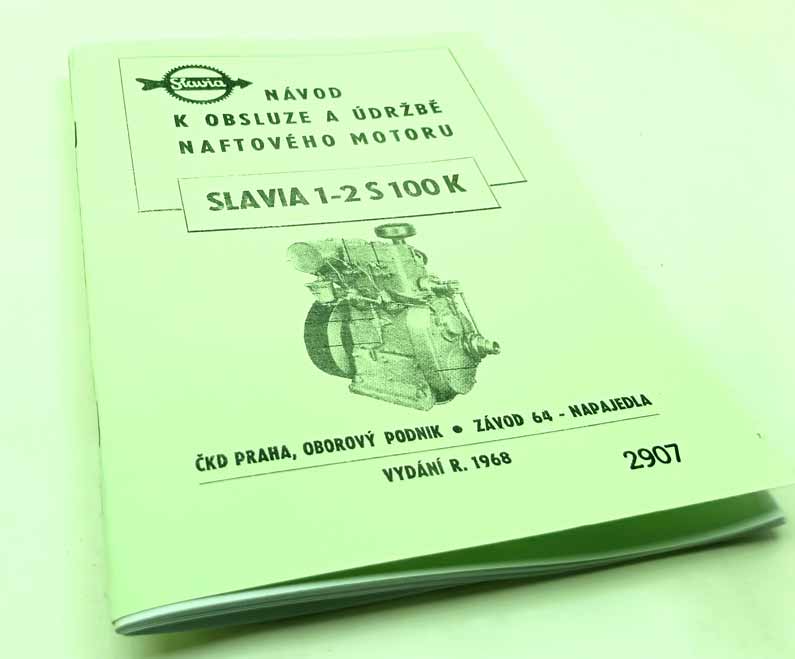 Slavia 1-2 S100K -stabilní motor Návod k obsluze a údržbě naftového motoru reprint. - Image 8