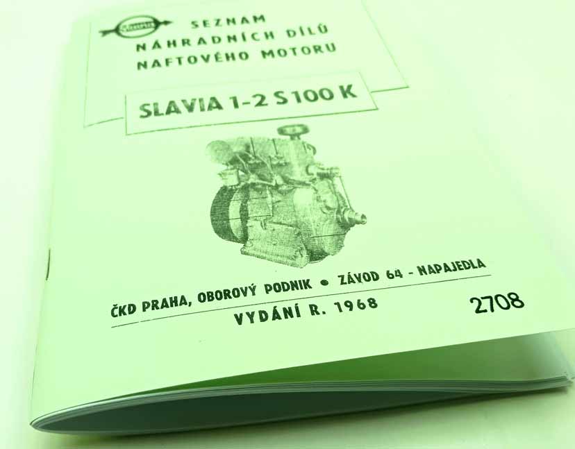 Slavia 1-2 S100K -stabilní motor Seznam náhradních dílů naftového motoru reprint - Image 7