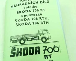 Škoda 706 RT valník a podvozky RTK, RTH - Katalog náhradních dílů reprint -