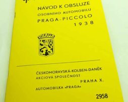 Praga Piccolo - Návod k obsluze z roku 1938 reprint