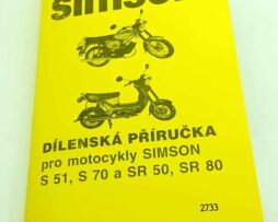 Simson motocykly S51, S70, SR50, SR80 - Dílenská příručka reprint.