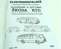Schemata elektrického zapojení autobusů Škoda 706 RTO a jejich přívěsů reprint.