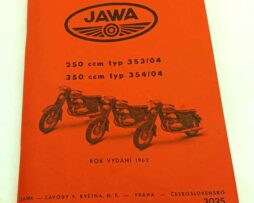 Jawa 250 typ 353/04, 350ccm typ 354/04 rok 1962 reprint.