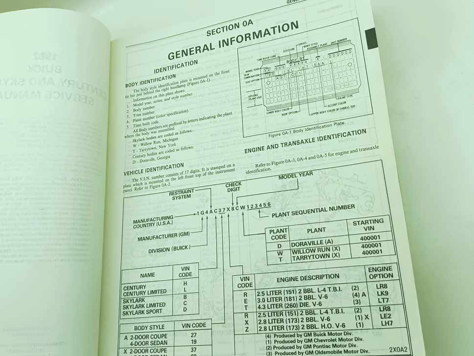 Buick Century a Skylark - Chassis Body - Service manual - Image 5