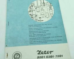 Zetor 5201, 6201, 7201 - Katalog náhradních dílů pro motory