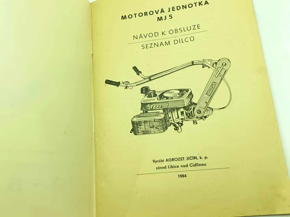 MJ-5 - Motorová jednotka - Náívod k obsluze a seznam dílců - Image 7