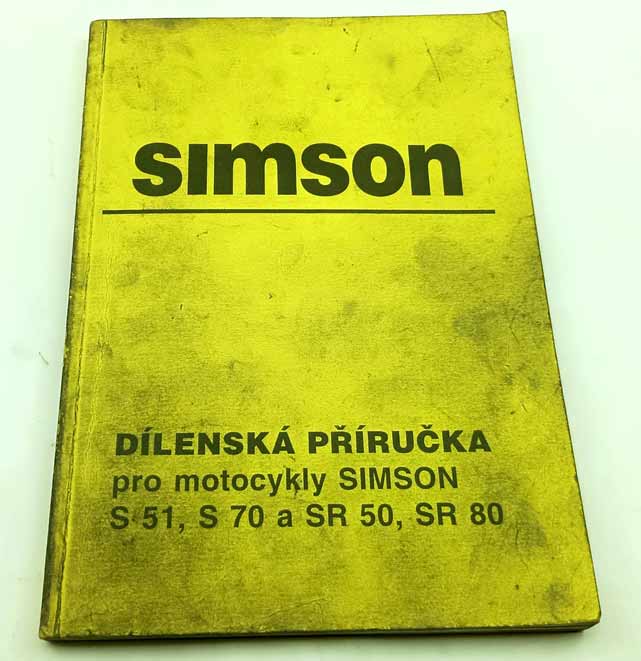 Simson S51, S70, SR50, SR 80 - Dílenská příručka